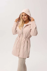 Przejściowa kurtka damska Nala z kapturem w kolorze delikatnego różu - 2