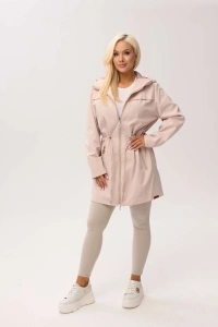 Przejściowa kurtka damska Nala z kapturem w kolorze delikatnego różu - 3