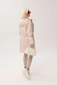 Przejściowa kurtka damska Nala z kapturem w kolorze delikatnego różu - 8