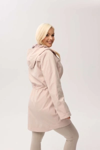 Przejściowa kurtka damska Nala z kapturem w kolorze delikatnego różu - 7