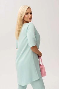 Elegancki komplet Violetta w miętowym kolorze - elegancja w nowoczesnym wydaniu - 6