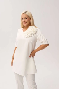 Elegancki komplet Violetta w kolorze ecru - elegancja w nowoczesnym wydaniu - 4