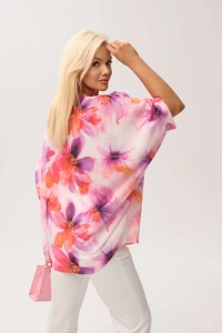 Kimonowa bluzka Gaba w romantyczny print kwiatów - 5