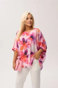 Kimonowa bluzka Gaba w romantyczny print kwiatów - 3