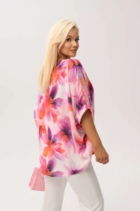 Kimonowa bluzka Gaba w romantyczny print kwiatów - 6