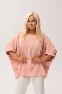 Kimonowa bluzka Gaba w łososiowym kolorze - 4