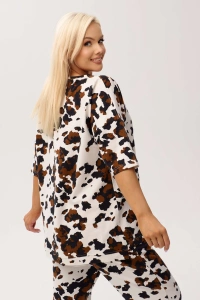 Bawełniany komplet damski Rodeo w print zwierzęcy - 10