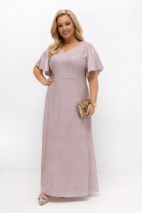 Długa sukienka Wedding Glow z eleganckim połyskiem i kobiecym krojem. Sukienka plus size idealna na wyjątkowe uroczystości.