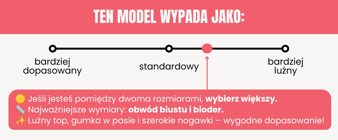 Rekomendacja rozmiaru komplet Asteria