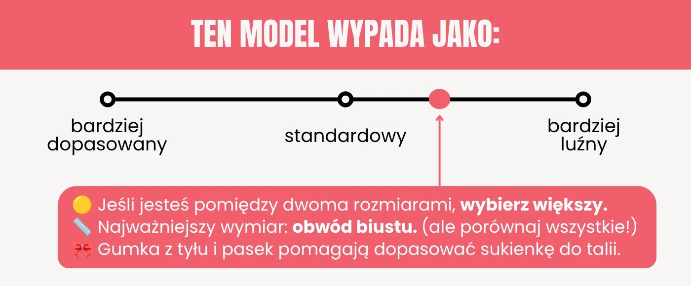 Rekomendacja rozmiaru sukienka Florka