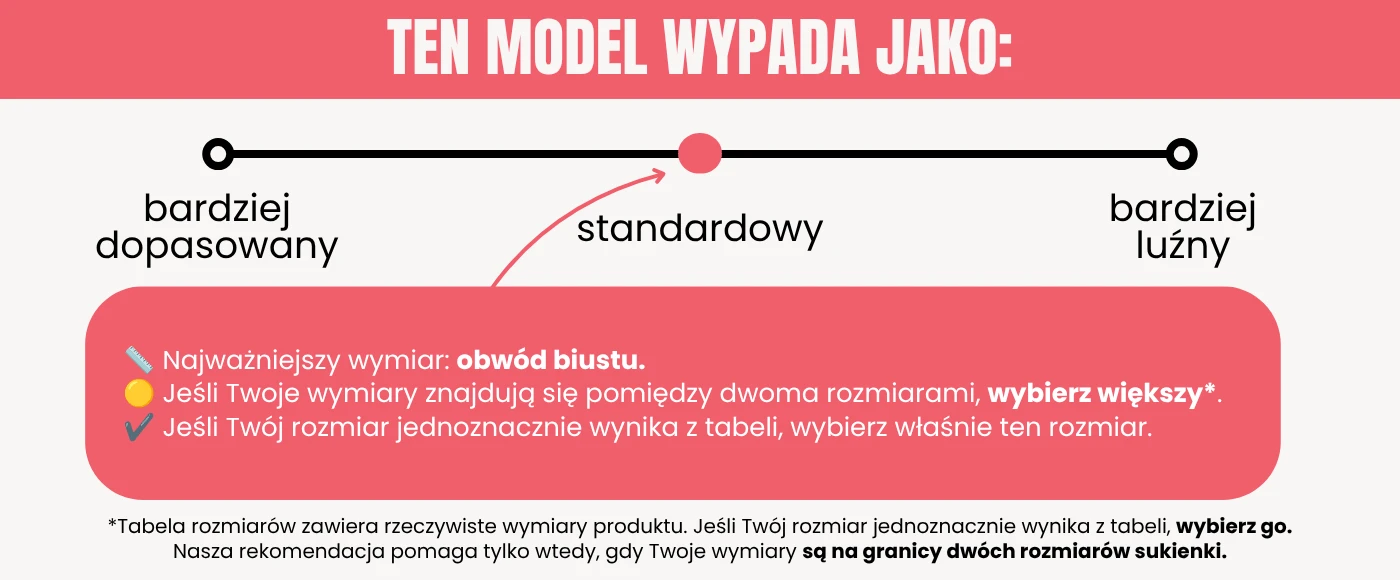 Rekomendacja rozmiaru sukienka Moon Shine