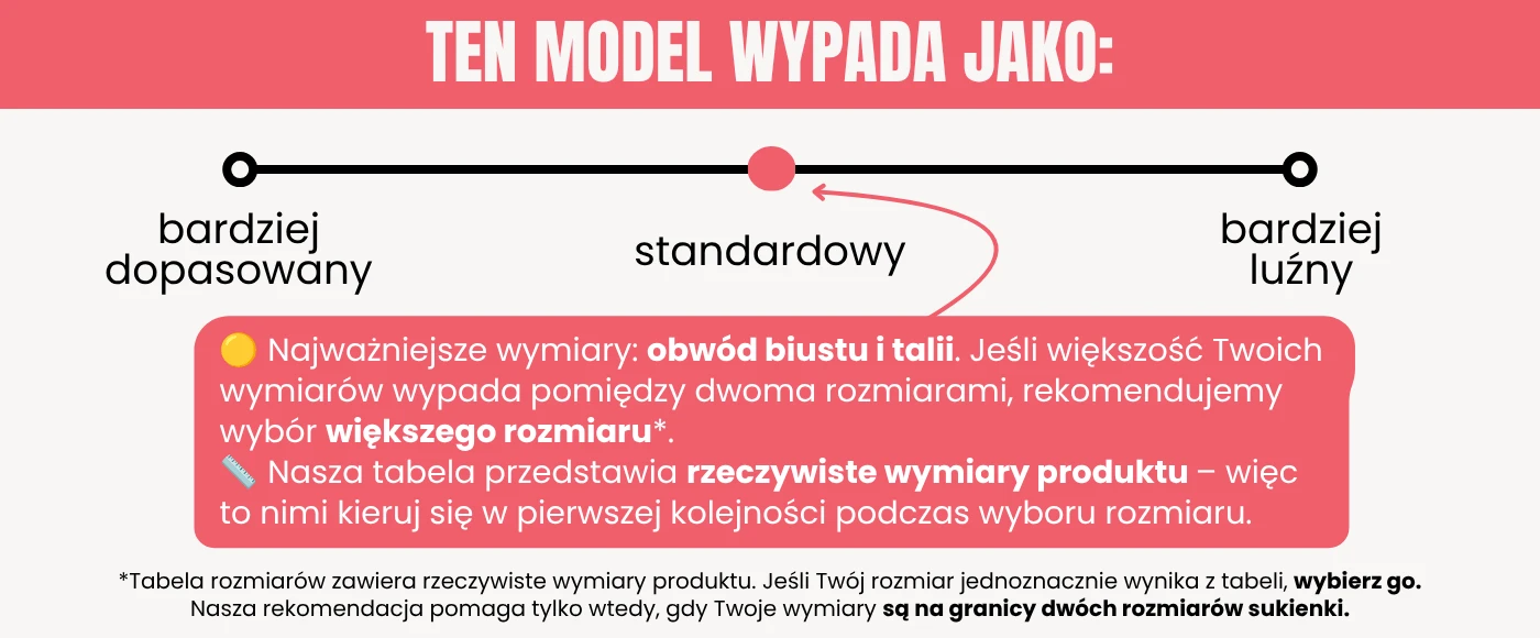 Rekomendacja rozmiaru sukienka Wedding Glow