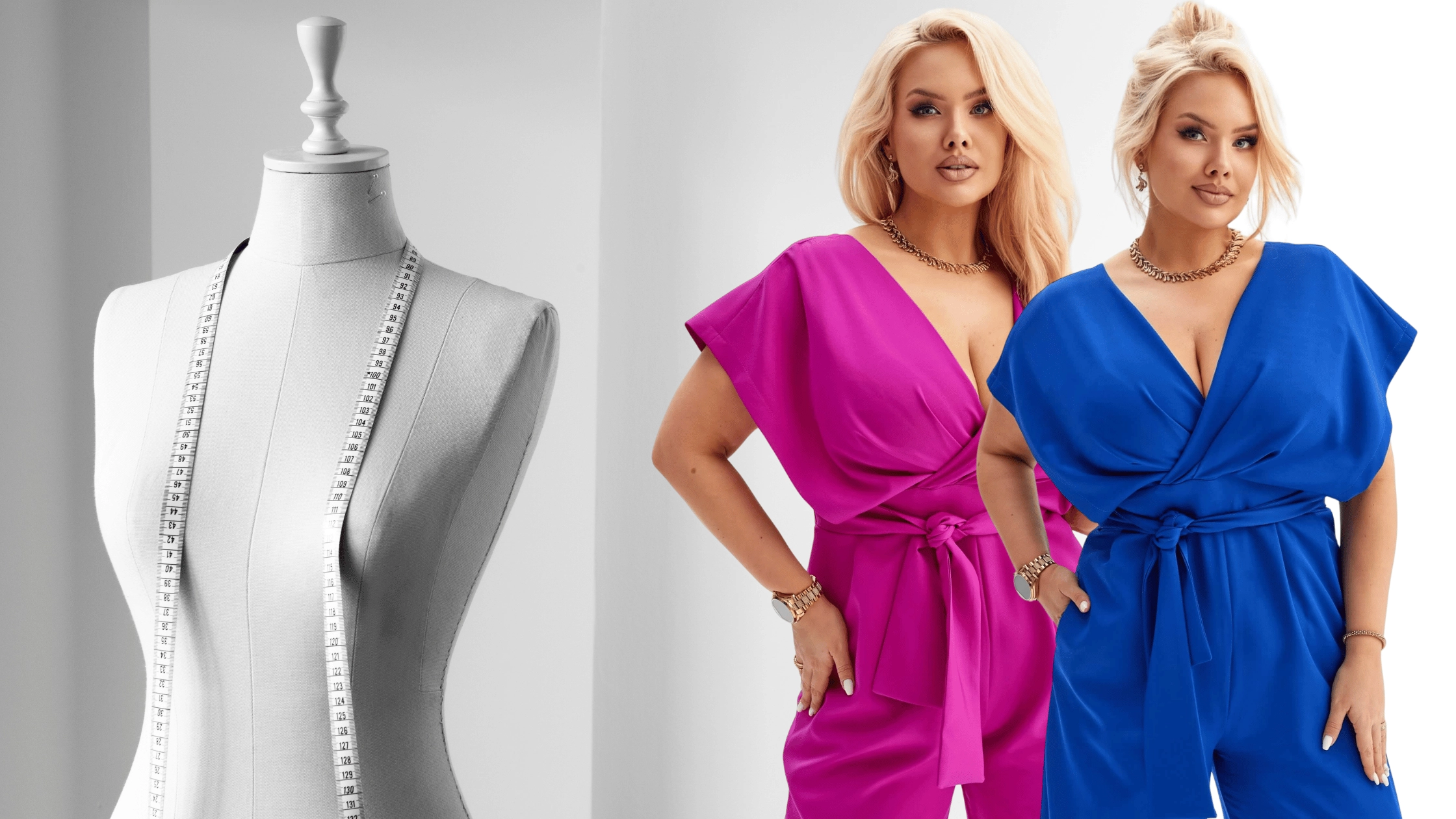 Jak poprawnie się zmierzyć, żeby kupować ubrania online bez stresu? | 5 najważniejszych pomiarów przy zakupie kombinezonu Moda Size Plus Iwanek